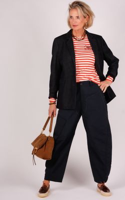 HIGH broek Roll-up S01864 navy