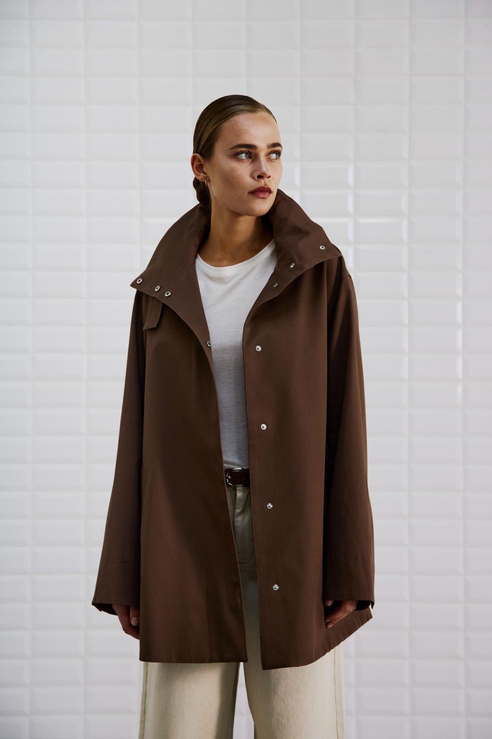 With Black spring jacket Savana