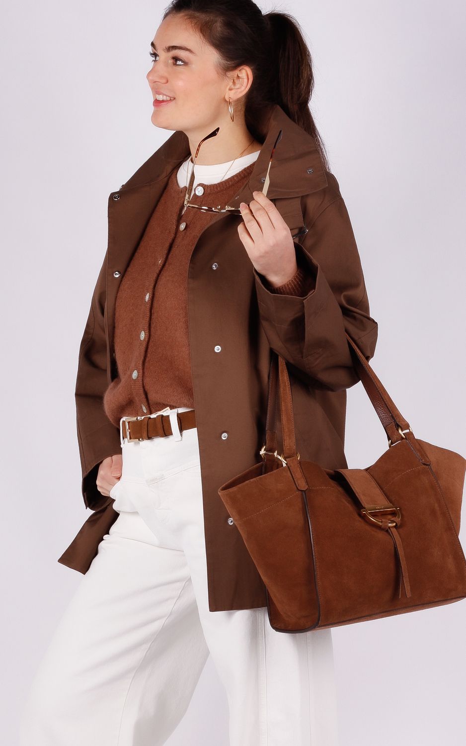 With Black spring jacket Savana