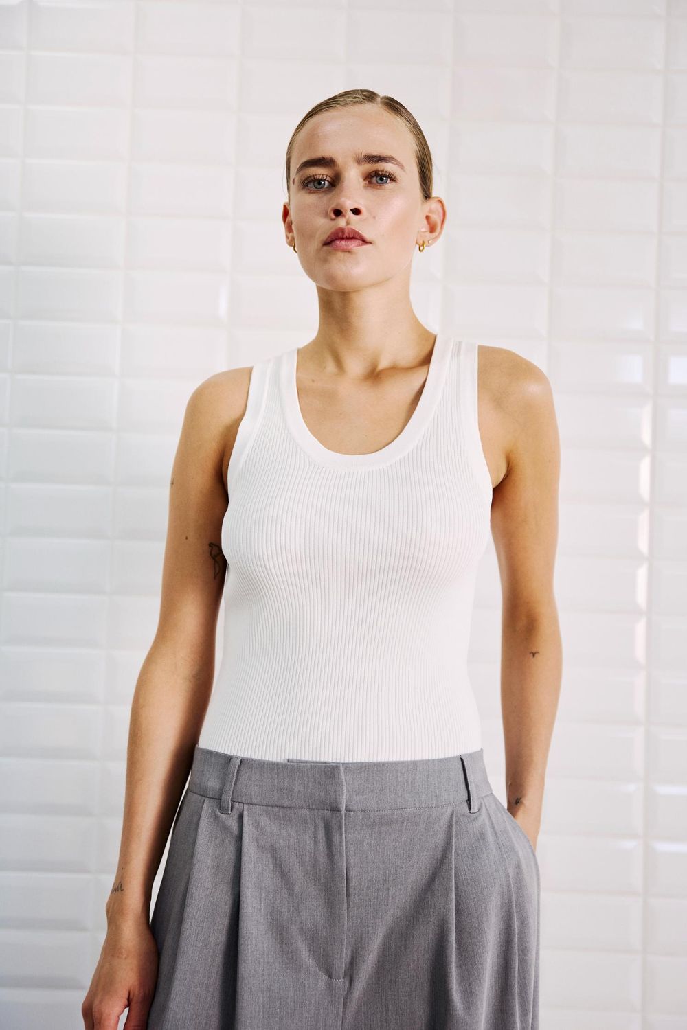 With Black tank top Lewis