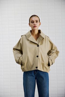 With Black hooded jacket Lalaia