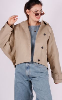 With Black hooded jacket Lalaia