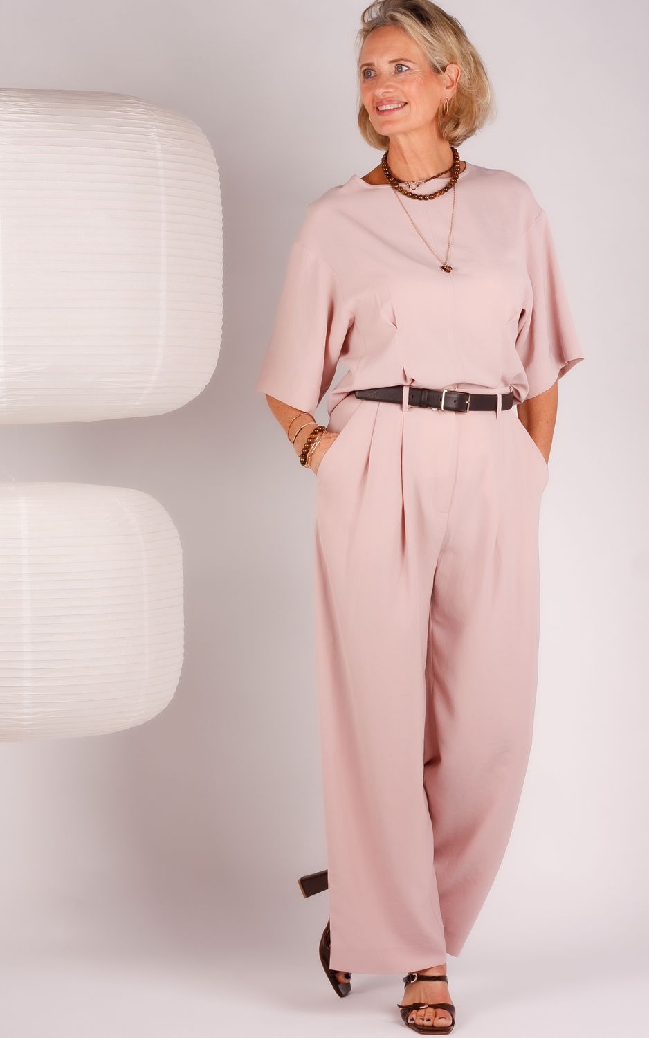 Zenggi pants X05-1006 643 powder pink