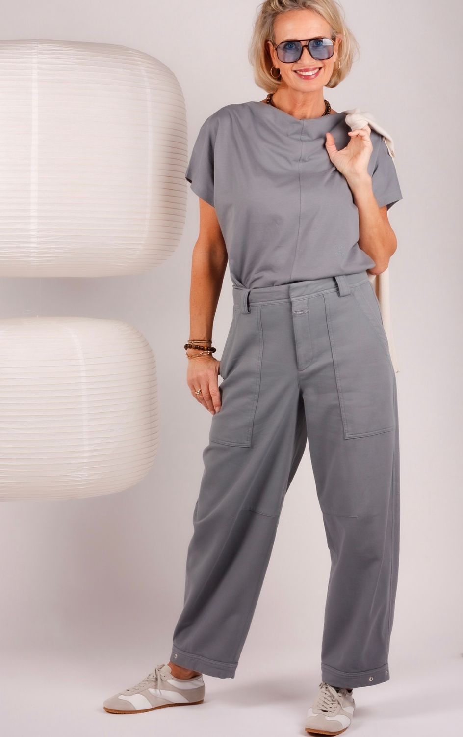 Closed t-shirt C95409-44H-EM strato grey