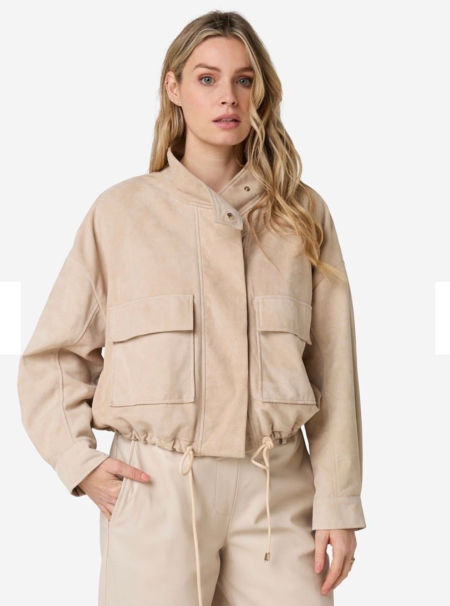 IBANA suède jacket 302620020 ostra beige