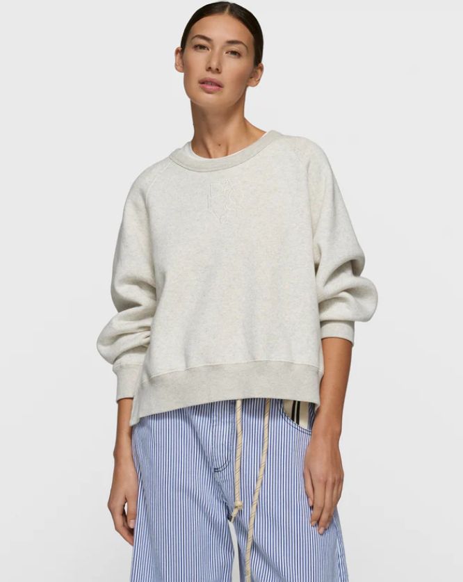 10 Days relaxed fit sweater 20-802-6201 soft white melee