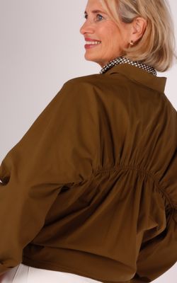 Closed blouse C94564-25C-22 Deep olive