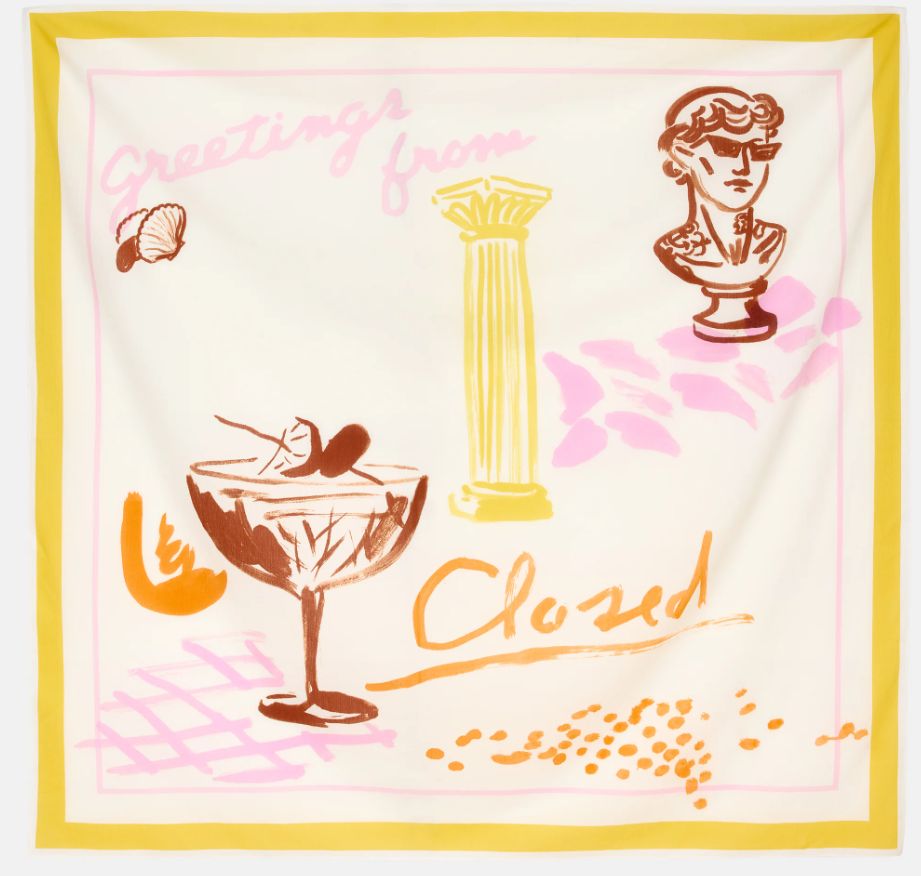 Closed scarf C90801-716-22 Multi colour