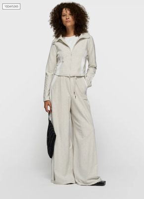 10 Days super wide leg jogger 20-009-6201 soft white melee