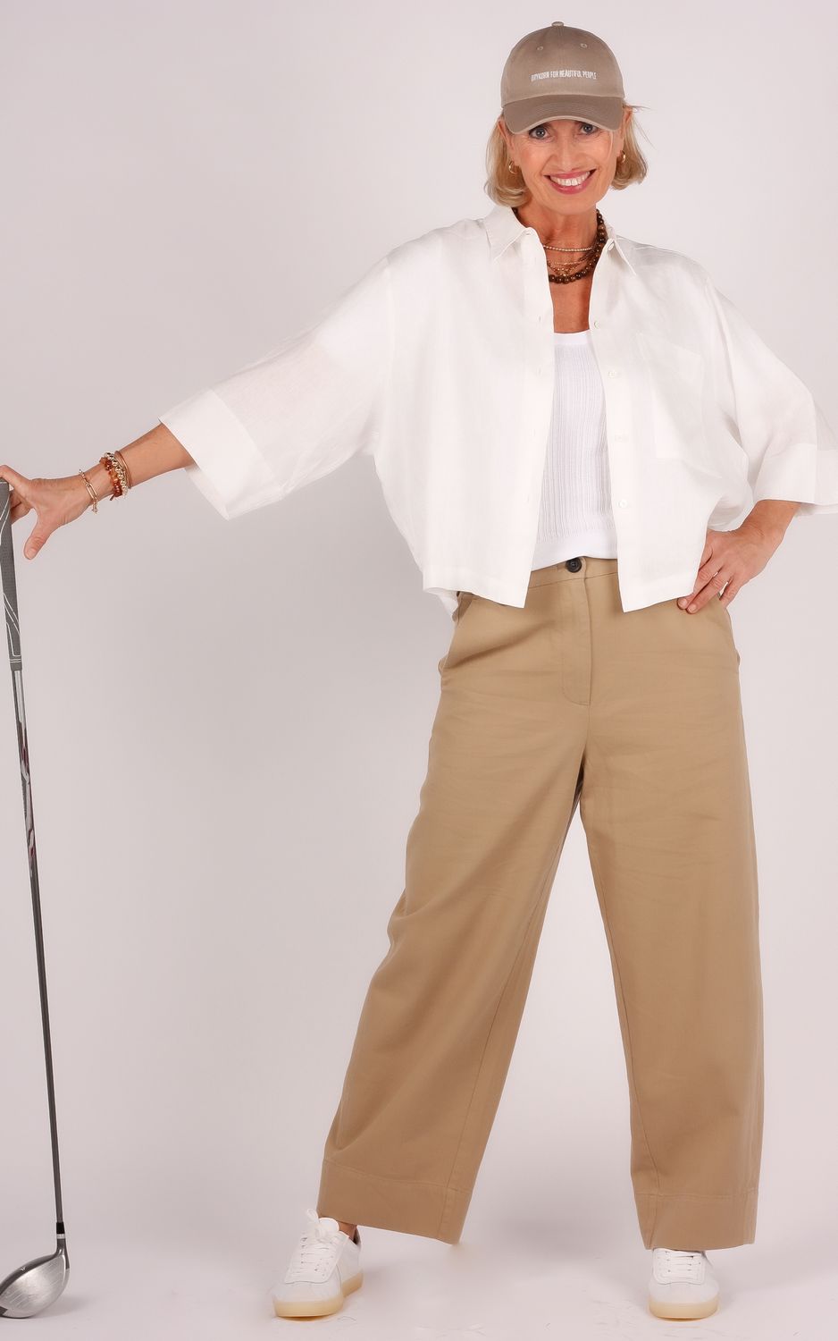 Zenggi pants X05-1010 645 khaki