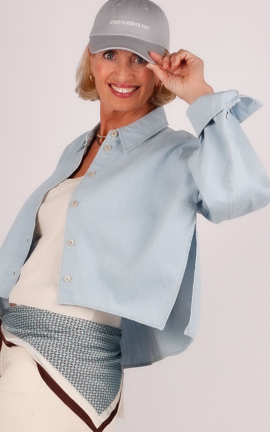 Drykorn blouse 260226 OSHIA 10 blau