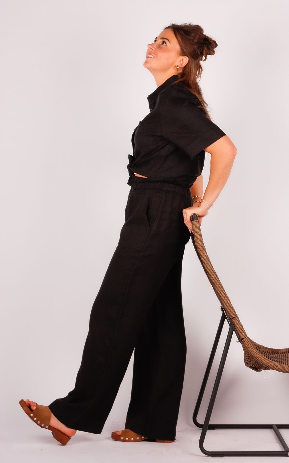 Des Petits Hauts broek Estelle Zwart