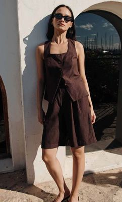 Des Petits Hauts shorts Tahiniri bruin