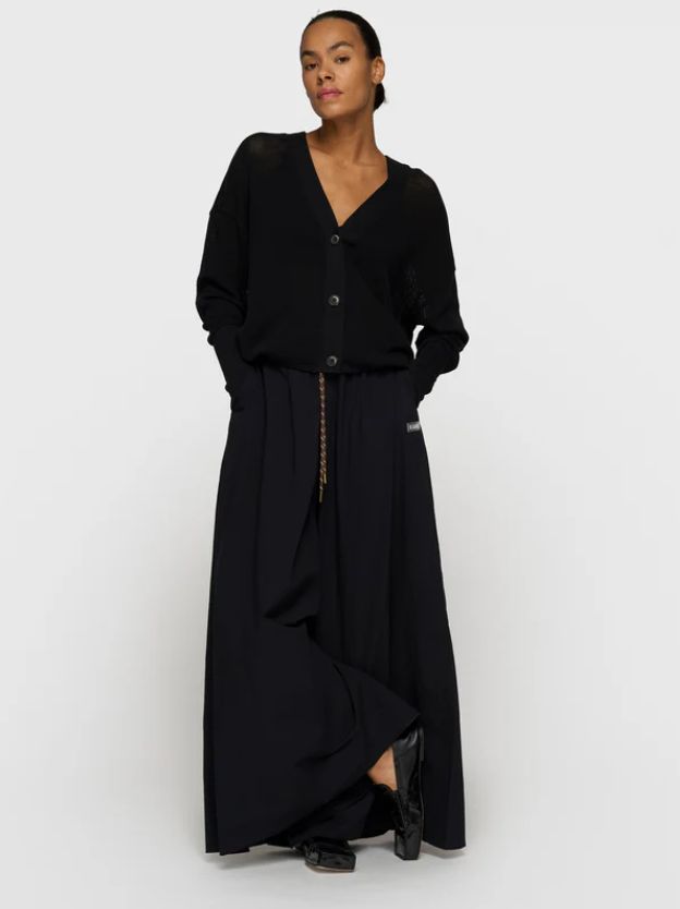 10 Days wide pants poplin 20-038-6202 zwart