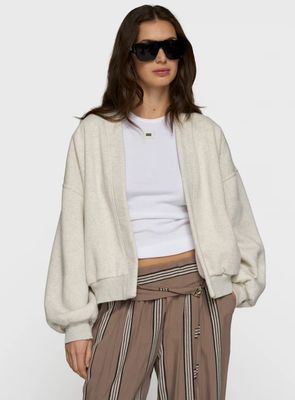 10 Days fleece bomber 20-851-6202 grijs