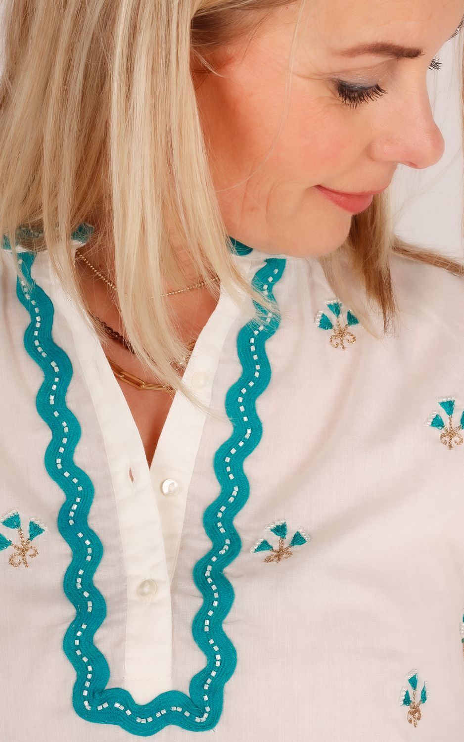 Antik Batik blouse Jeanne ecru