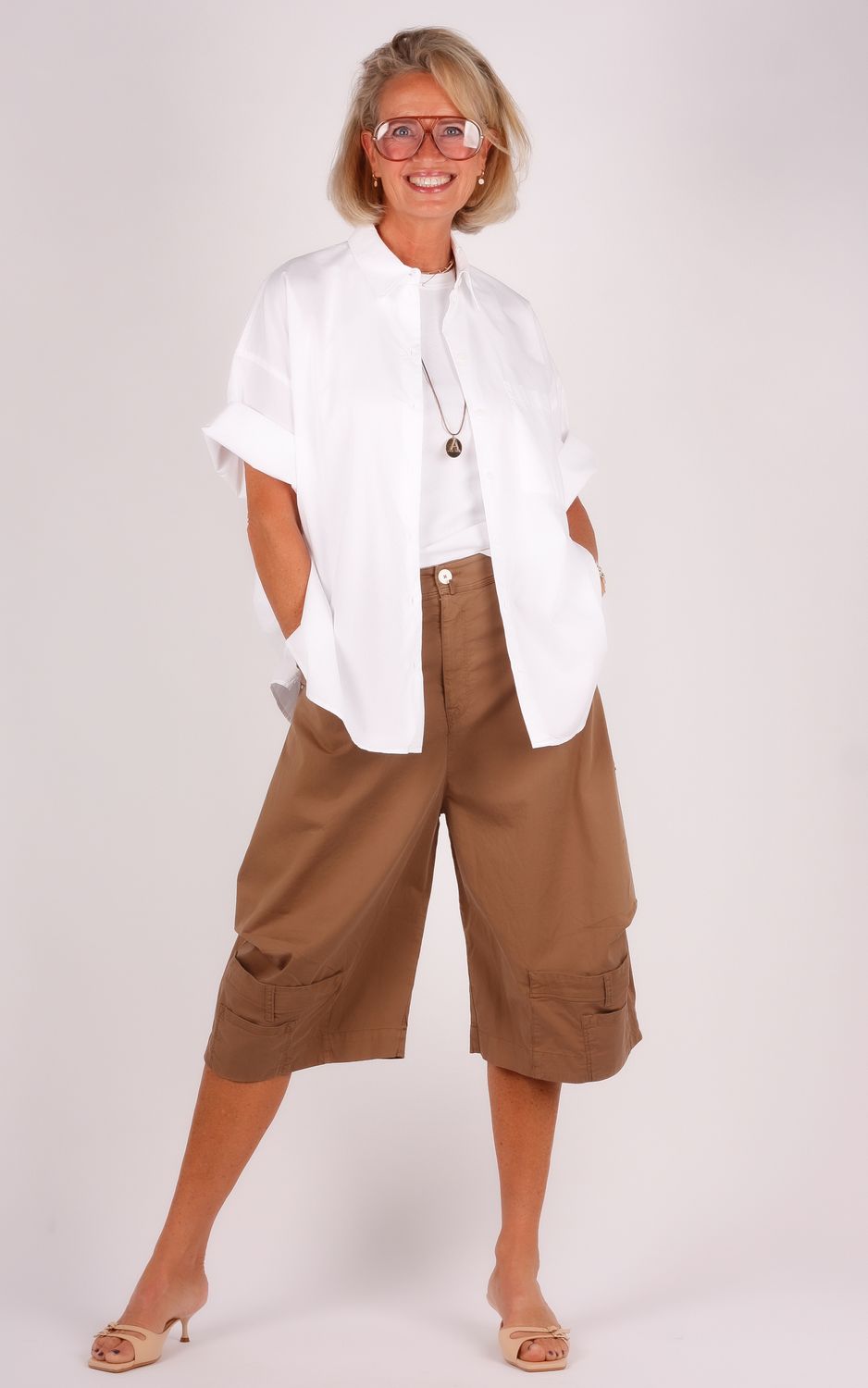 HIGH maxi bermuda S904001 bruin