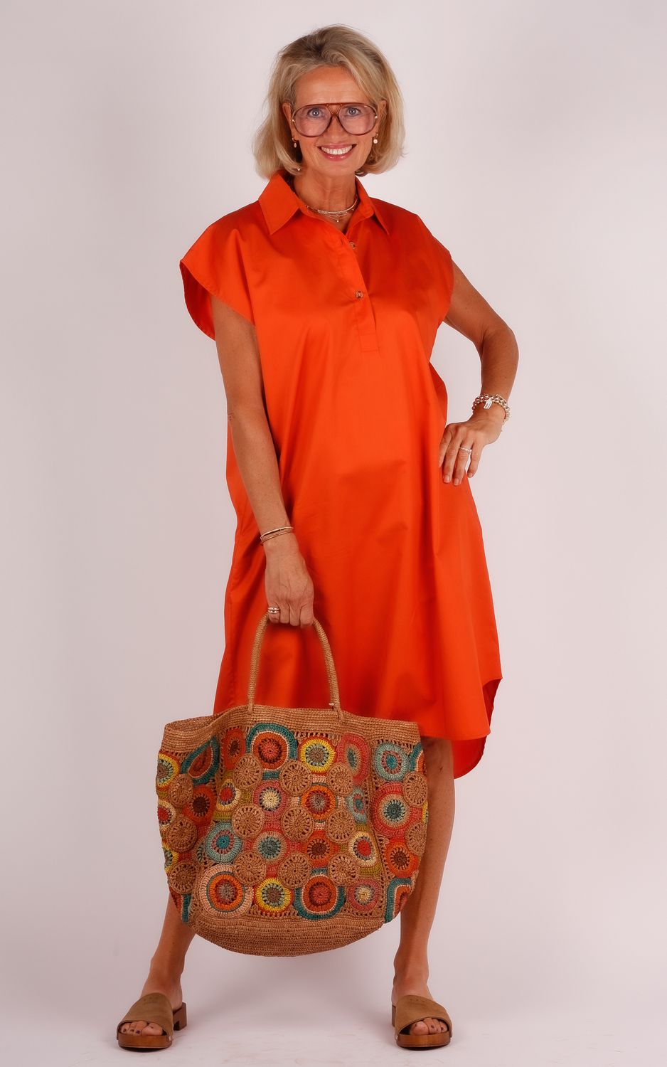 Milla jurk 1103140 oranje