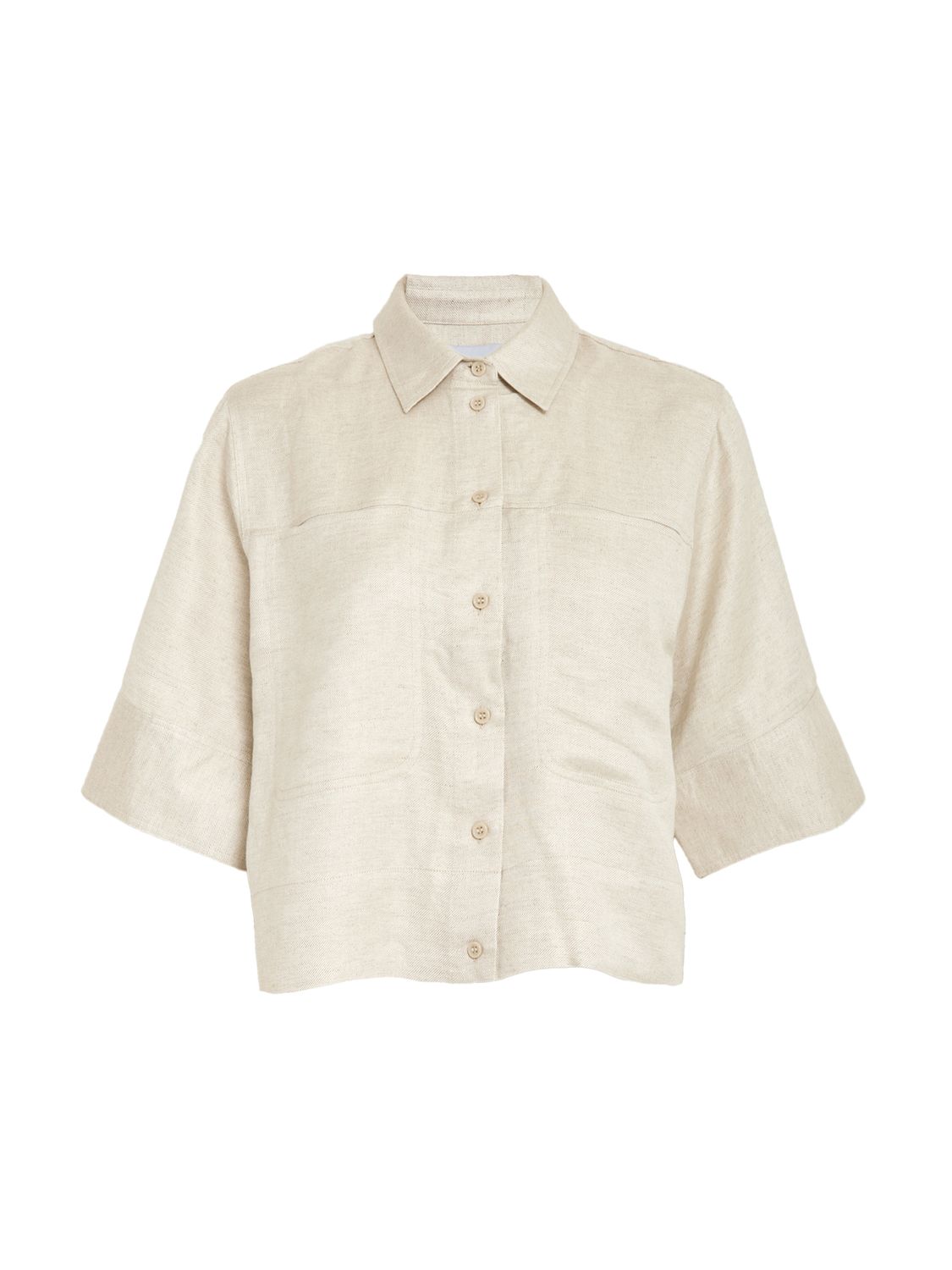 Minus MSJuno cropped linen shirt