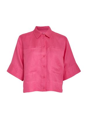 Minus MSJuno cropped linen shirt