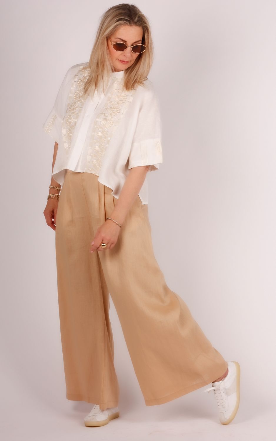 Greek Archaic Kori pants 1001055 camel