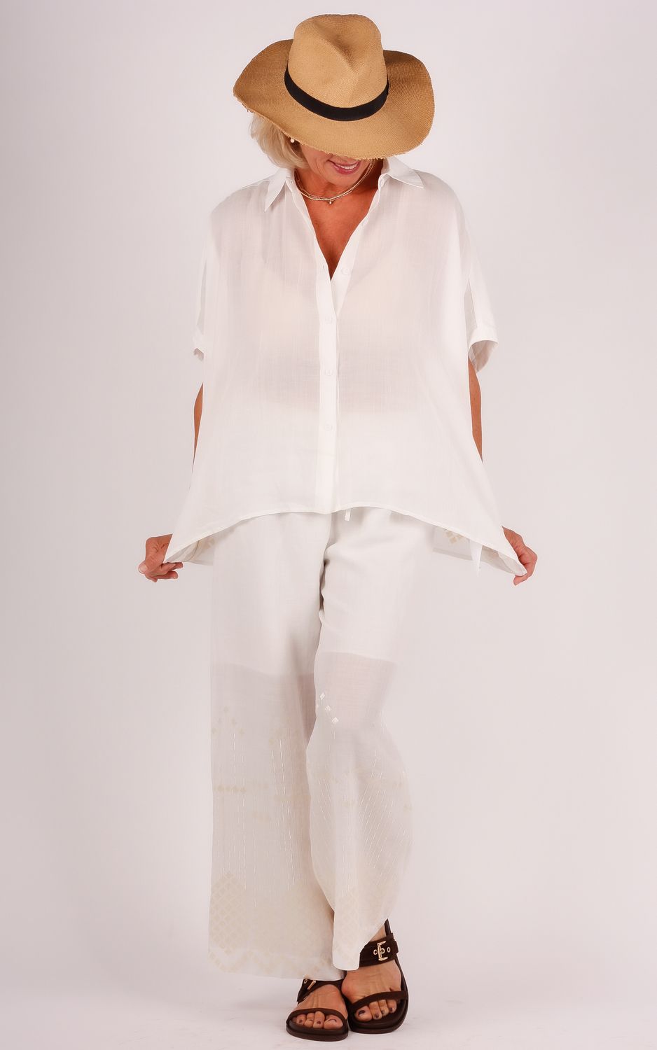 Greek Archaic Kori broek 4081083 wit