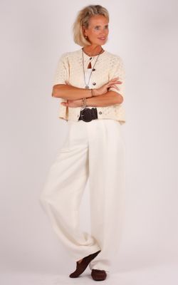 Closed pants C21058-53B-22 Ivory