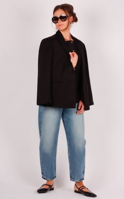 With Black Maritsa tailored blazer