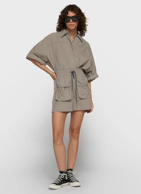 10 Days crinkle utility shorts 20-203-6203 fog