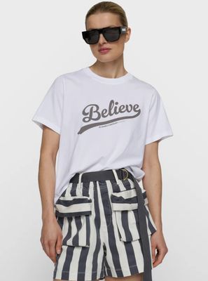 10 Days petite tee believe 20-754-6203 white