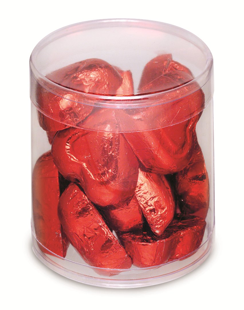 Cylinder with Plastic Bottom &amp; Top (2 1/2" x 2 1/2")