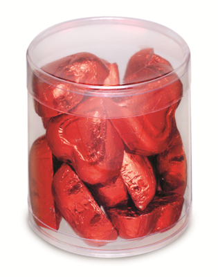 Cylinder with Plastic Bottom &amp; Top (2 1/2" x 2 1/2")