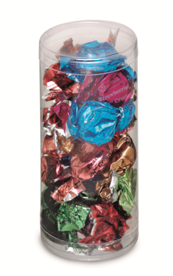 Cylinder with Plastic Bottom &amp; Top (2" x 4")