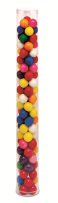 Cylinder with Plastic Bottom &amp; Top (1 1/2" x 12")
