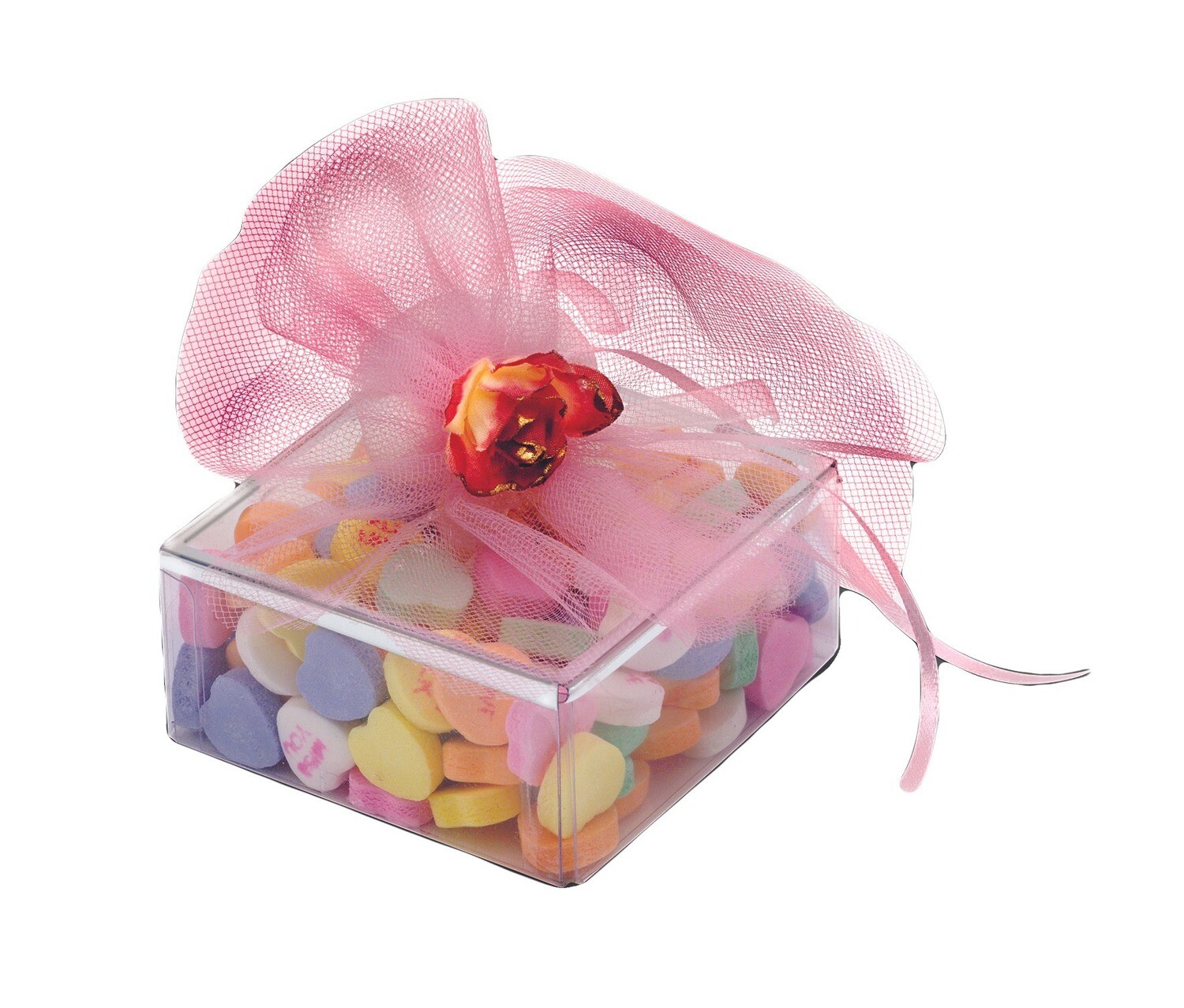 Box with Gold or Silver Border Lid (3" x 3" x 1 3/8"), Color: Silver Border Lid