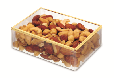 Box with Gold or Silver Border Lid (5" x 3 1/2" x 1 1/2)