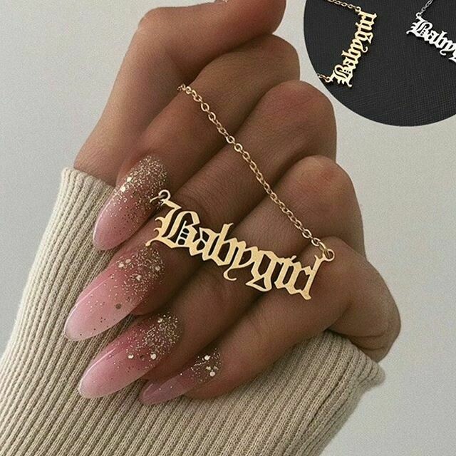 Gold Babygirl Necklace