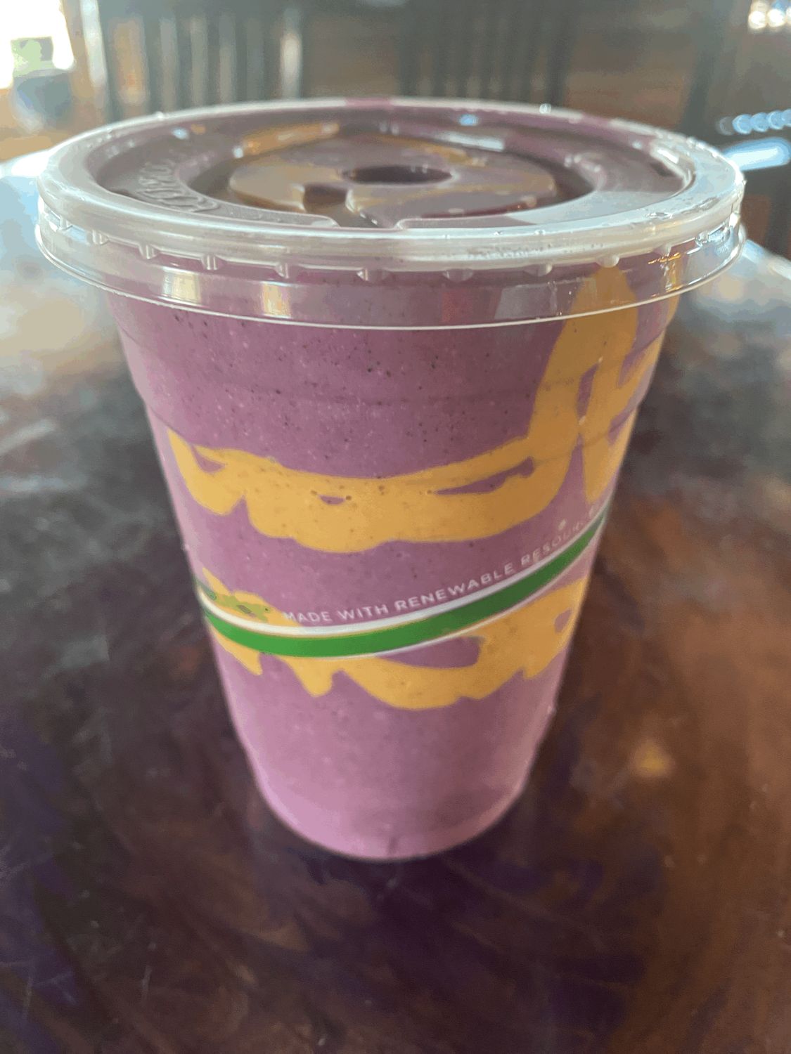 PB and Blue smoothie