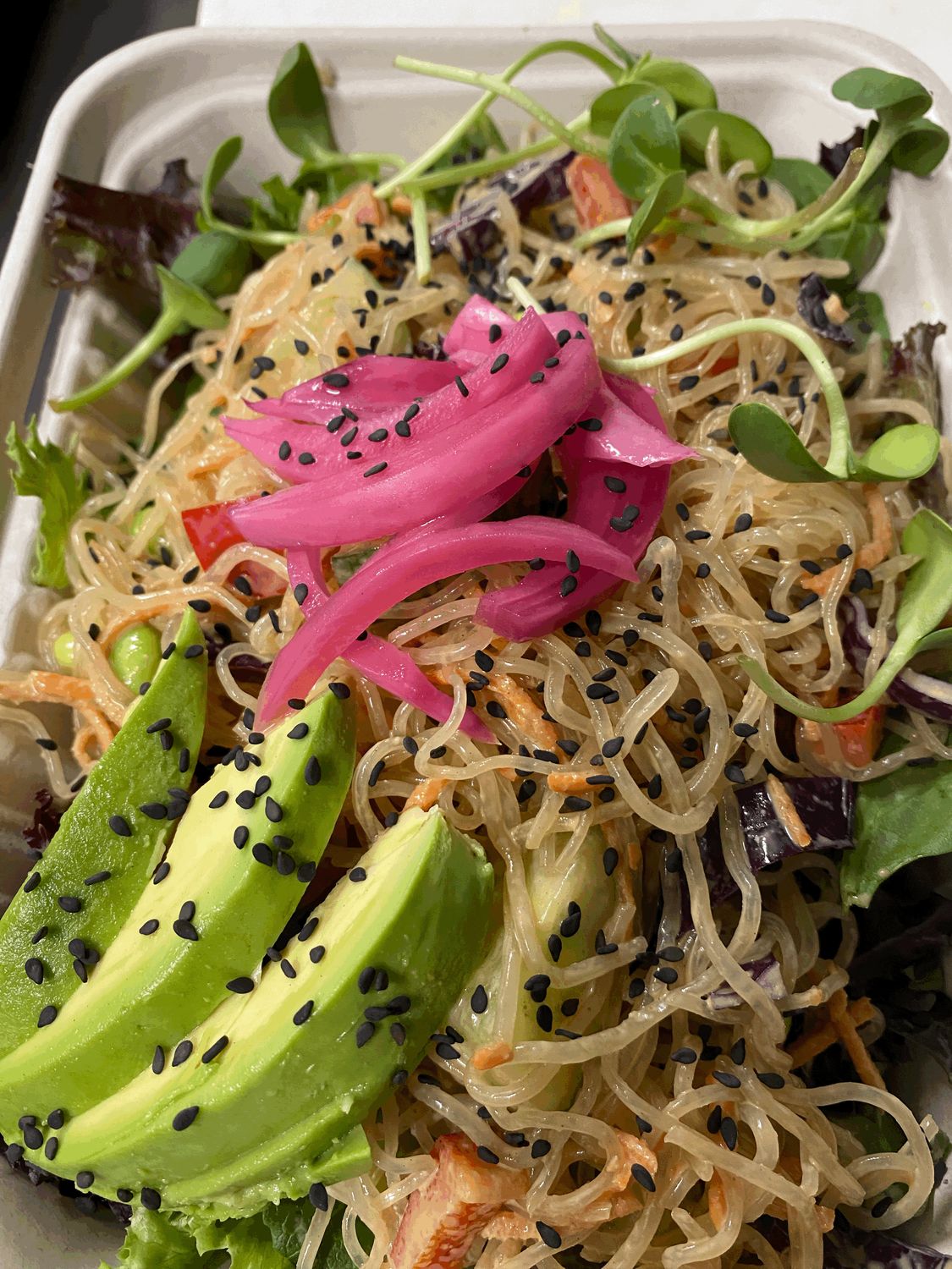 Peanut Ginger Kelp Noodle Bowl