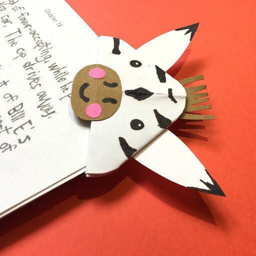6 pcs animal/cartoon bundle of corner bookmarks
