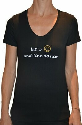 Let's smile and line dance