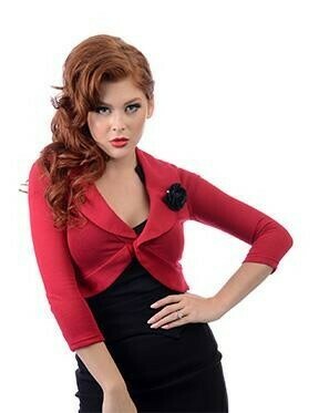 Rose Marilyn Sweater Red