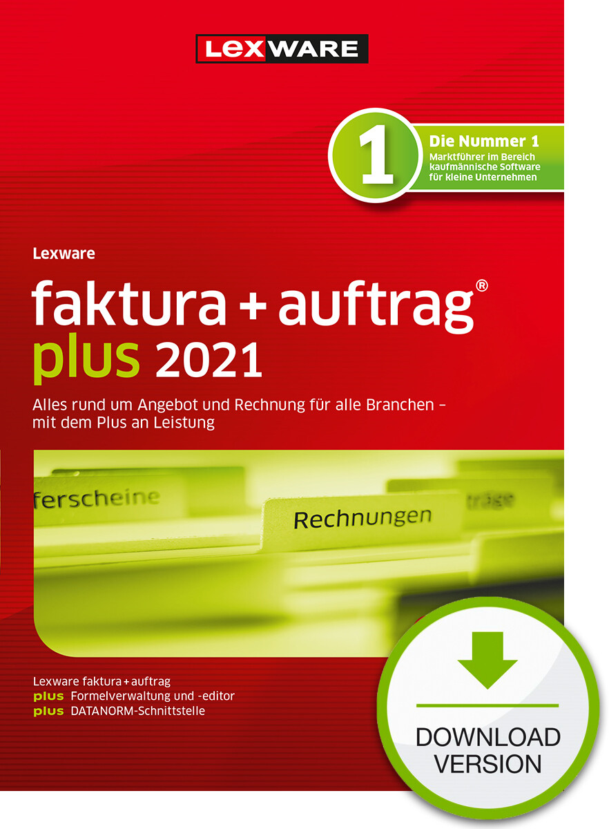 Lexware Faktura + Auftrag plus 2021 (Abo-Version) Downloadversion