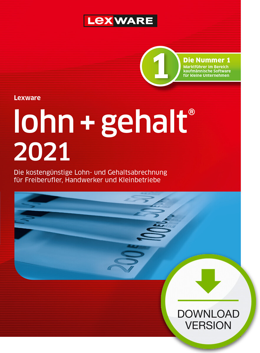 Lexware Lohn + Gehalt 2021 (Abo-Version) Downloadversion