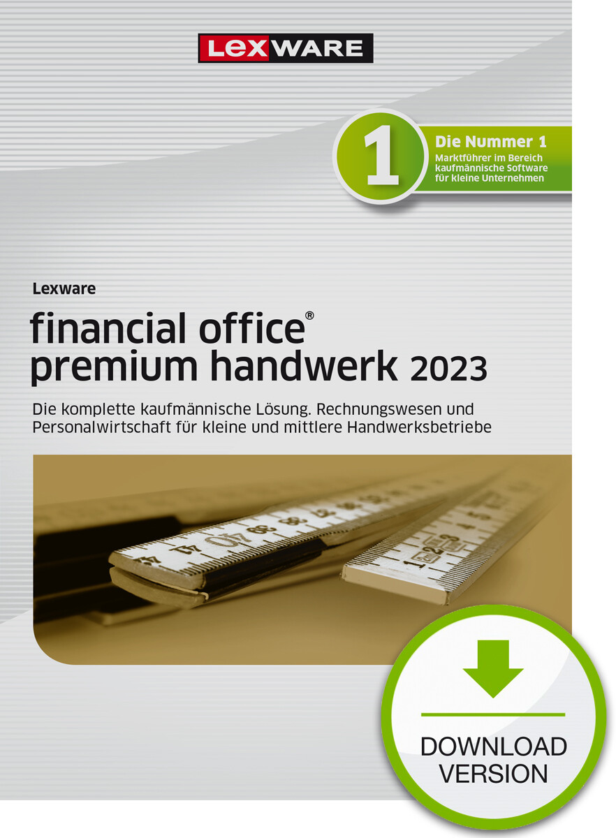 Lexware Financial Office premium Handwerk 2023  (Abo-Version) Downloadversion