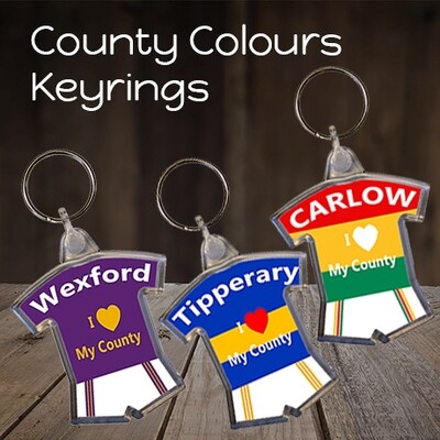 County Colours Keyrings