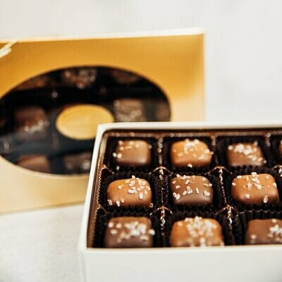 15 Piece Salted Chocolate Covered Caramels