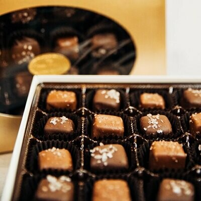 24 Piece Salted Chocolate Covered Caramels