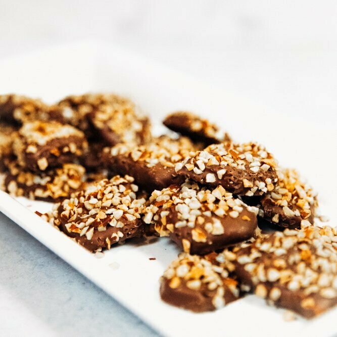 Almond Toast English Toffee 1 Lb Gift Box