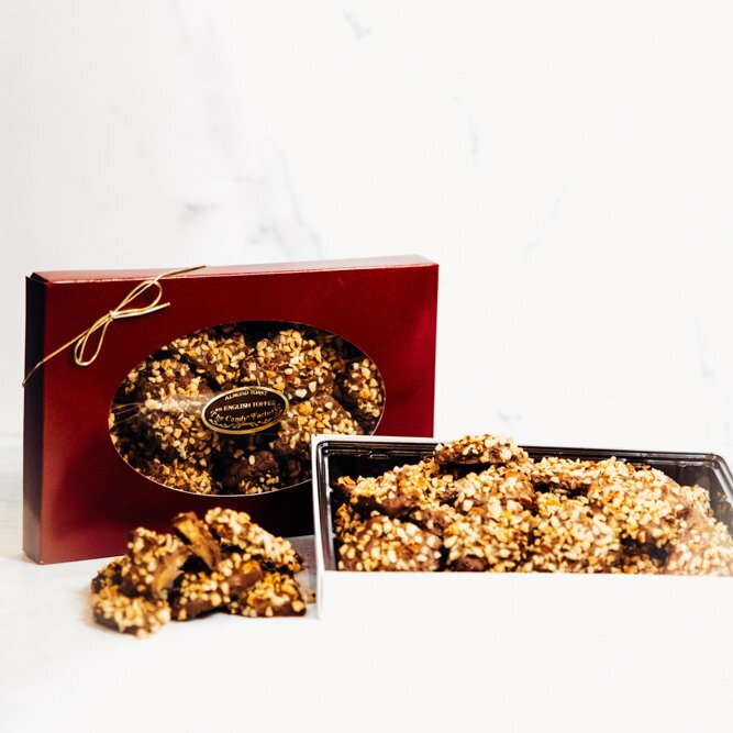 Almond Toast English Toffee 1 Lb Gift Box